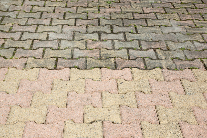 How to Remove Hard Water, Oil and Rust Stains on Interlock Pavers and